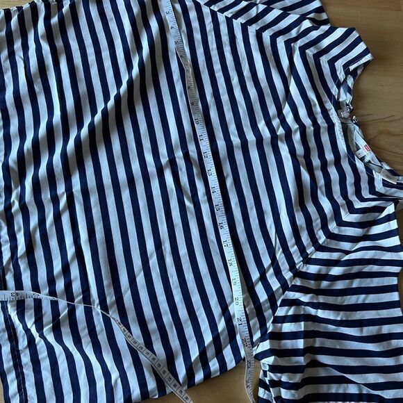 Levi’s blouse blue white stripes oversized size small - Picture 11 of 11